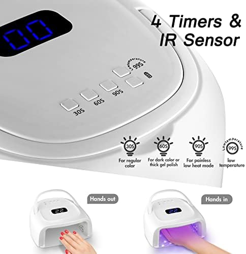 Linssy professional nail lamp with portable handle