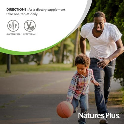 Side profile of NaturesPlus Manganese supplement packaging