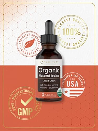 Carlyle Iodine liquid drops 2 fluid ounces bottle side