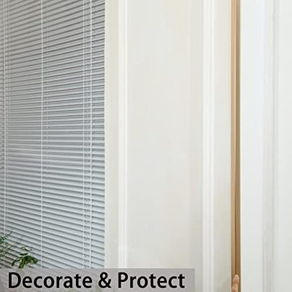 Three pieces of Trimold aluminum wall guards for home decoration