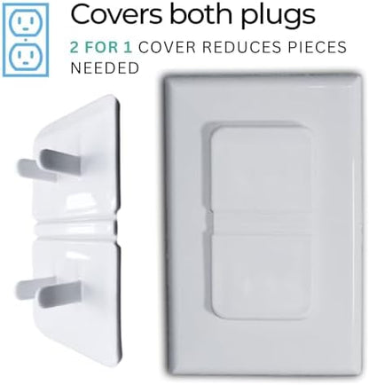 Ten pack of Infant Tree electrical outlet protectors for toddlers