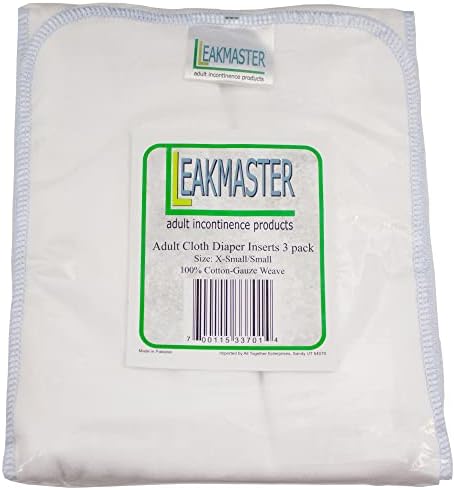 LeakMaster 3 pack adult diaper booster pads flat lay