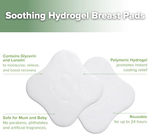 Close up view of flexible Haakaa hydrogel nursing pad