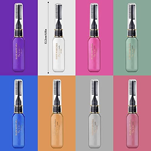 DeMoce hair chalk mascara wands in 8 vibrant colors
