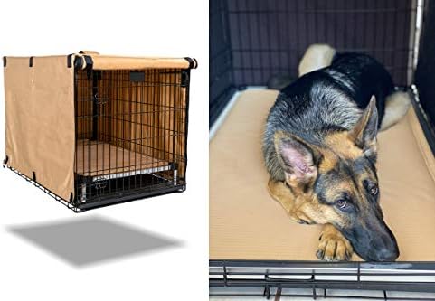 Secure anchor point tie downs attached tightly to the bottom of a wire dog cage.