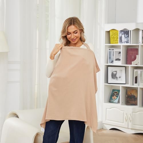 Close up of PPOGOO nursing cover rigid hoop neckline