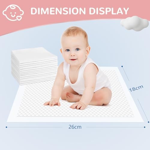 Mildplus Disposable Changing Pads unfolded flat showing absorbent texture