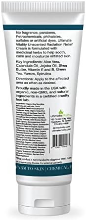 Non-greasy oncology nurse formulated skin recovery cream for daily treatment use.