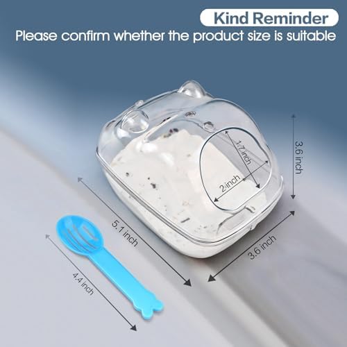 Lazyyzal transparent hamster bed and bathtub accessory