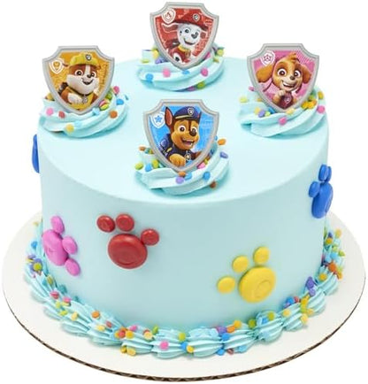 Durable food-safe plastic rings featuring Paw Patrol rescue team characters