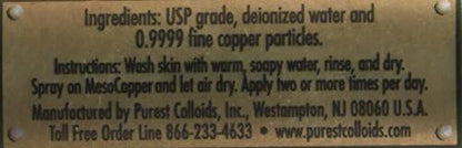 Premium antioxidant skin conditioner mist by Purest Colloids