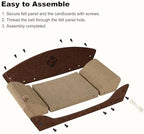 ZOMISIA multi functional cat scratcher bed assembly view demonstrating three step setup