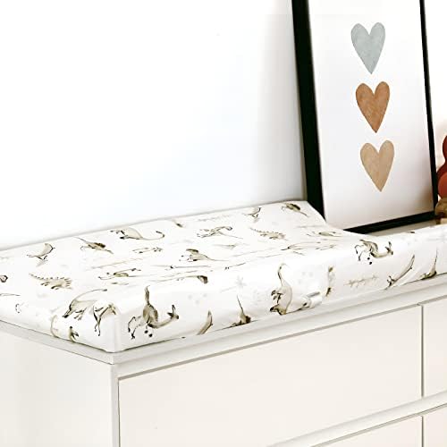 GRSSDER diaper change table sheet set showing universal four way stretch elastic details