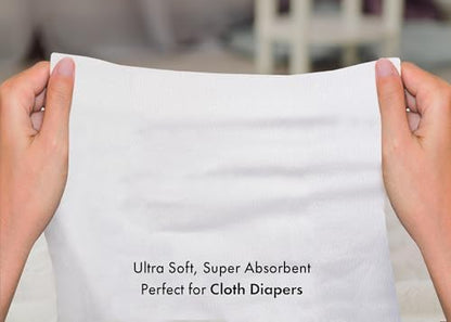 Ruvanti flat fold diapers stacked for storage