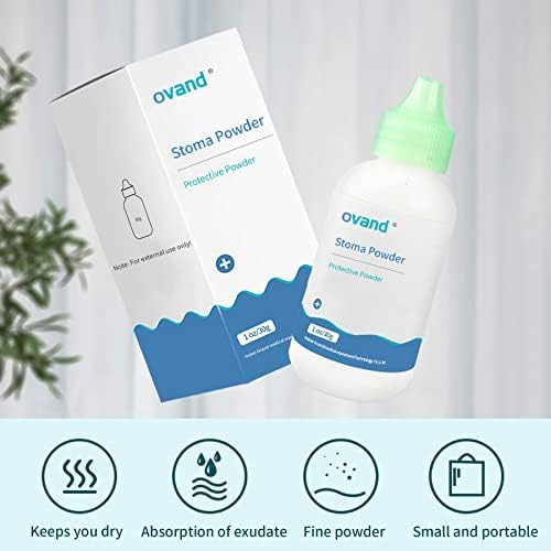Two pack of Ovand medical grade stoma adhesive powder for moisture control