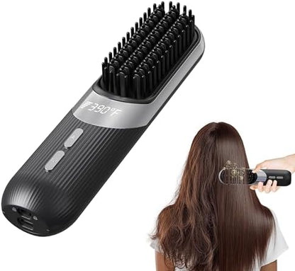 Qeowuo AI smart styler with LCD display showing temperature