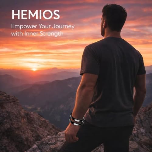 Men wearing the Hemios Hematite stretch bracelet for a masculine look.