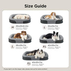 Bedsure Orthopedic Dog Beds Large Sized Dog - 360 degrees Oval Bolster Large Dogs Bed for Senior Dogs with Waterproof Washable Cover, Big Comfort Pet Sofa Couch with Ultra-Soft Fleece, Grey, 35" - Image 7