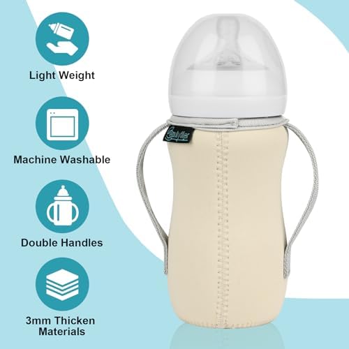 Transparent window feature on Beautyflier bottle sleeve