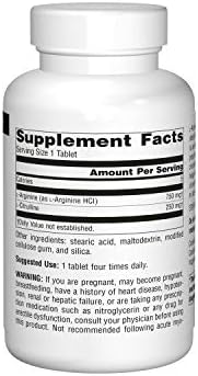 Side view of Source Naturals 240 tablet bottle