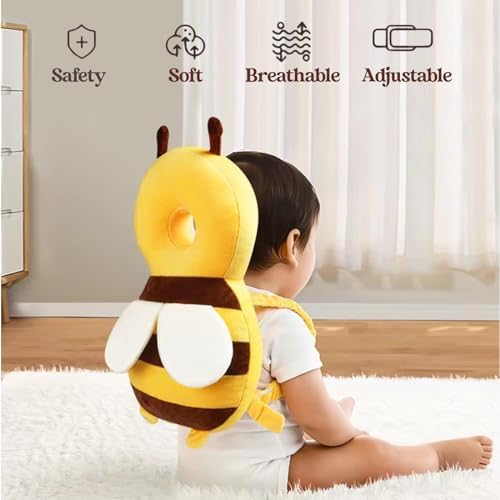 Adjustable straps and chest buckle detail of baby safety backpack