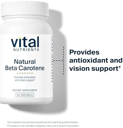 Vital Nutrients 90 softgels bottle side view ingredient information