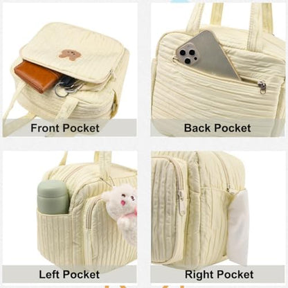 Lushandy mommy bag interior compartments and storage layout