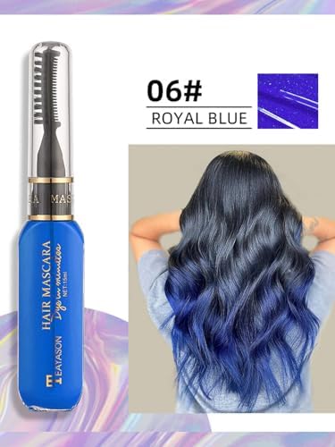 Close up of rainbow hair chalk comb for kids and adults