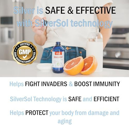Gluten free and vegan bio hacking immune building liquid supplement with dropper cap.