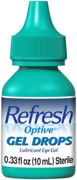 Refresh Optive 0.33 Fluid Ounce sterile bottle showing HydroCell technology label