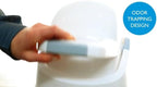 Foundations nursery diaper pail packaged for home use