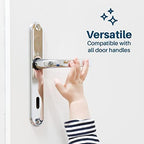 Inaya Child Proof Door Lever Lock, Baby Proofing Door Handle Lock, Minimalist Design, 3M Adhesive & No DrillingNeed, Child Safety Door Handle Locks (2 Pack) - Image 5