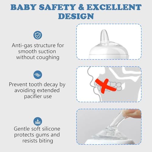 Soft silicone trainer spouts for Philips Avent Natural bottles showing leak proof valve
