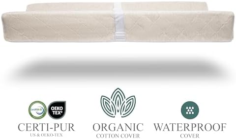Modera baby changing pad showing waterproof foam mattress
