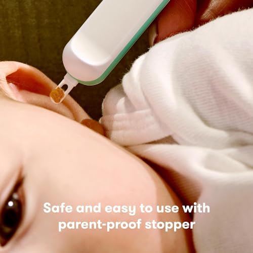 Frida Baby ear wax remover tip illustrating the non-slip long handle