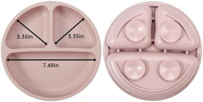 Adjustable silicone baby bib with crumb catcher pocket