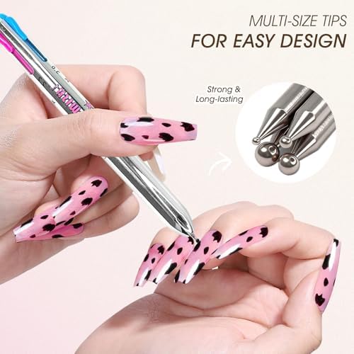 Close up of Mnk66 interchangeable stainless steel dotting tips
