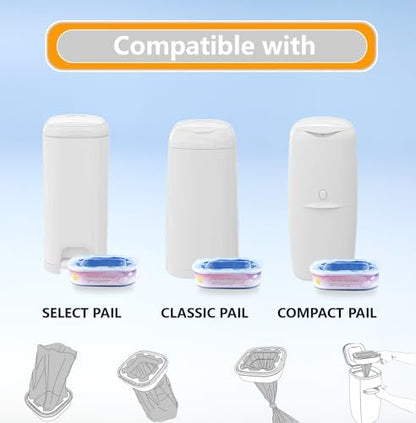 KMKMVV replacement cartridge for diaper disposal system