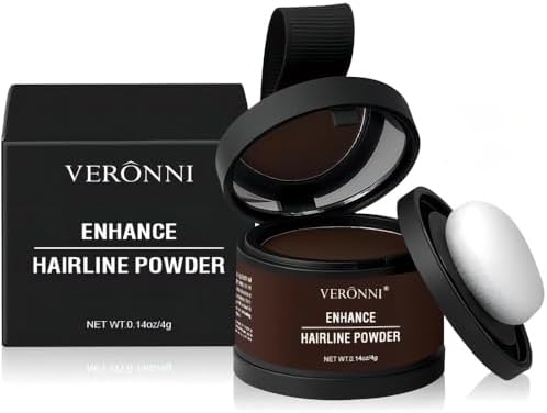 Veronni root touch up powder compact with mirror opened