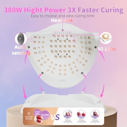 Portable Dmjwan UV LED lamp with handle and detachable tray