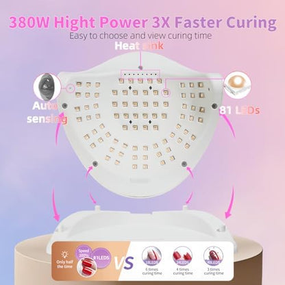Portable Dmjwan UV LED lamp with handle and detachable tray