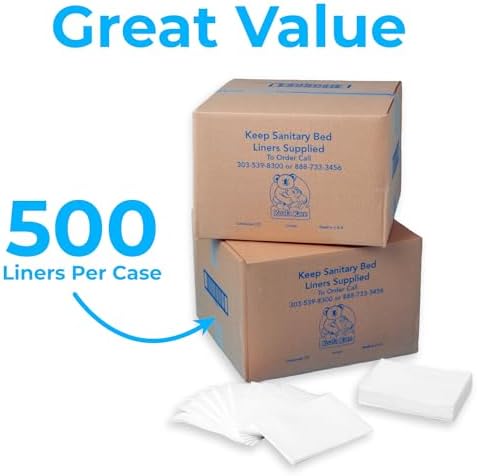 Commercial restroom baby changing station accessory case of 500 liners