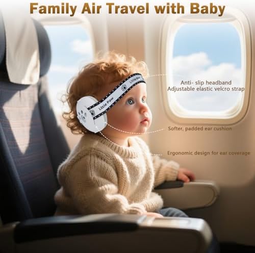 Side profile of Dekukar infant noise cancelling headphones