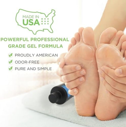 Daily Remedy Made in USA label on professional strength foot exfoliation gel.