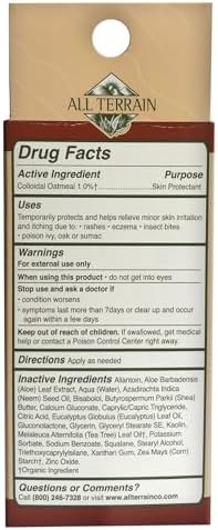 Hypallergenic outdoor skin protection cream with neem and tea tree oil