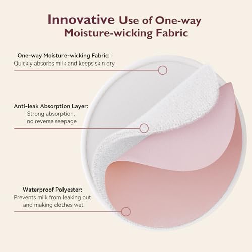 Momcozy nursing pads inside mesh laundry wash bag