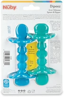 The complete two pack packaging of the imported authentic USA silicone baby utensils