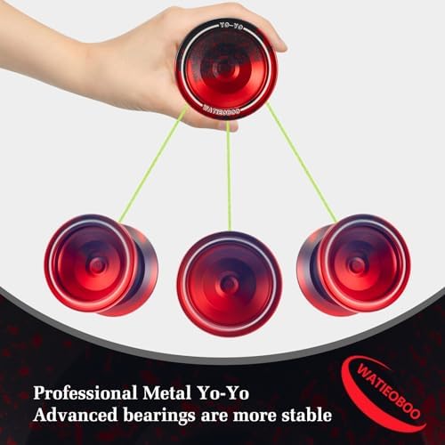 Side view of Watieoboo aluminum unresponsive yoyo