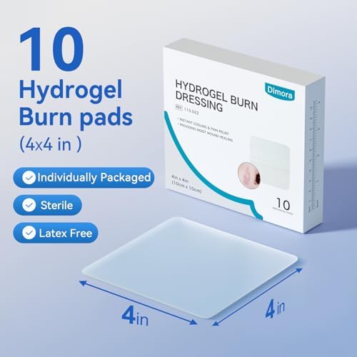 First aid kit essentials featuring USA imported hydrogel dressings.