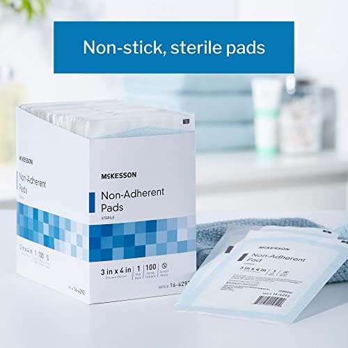 McKesson sterile wound dressing pad individually wrapped pouch